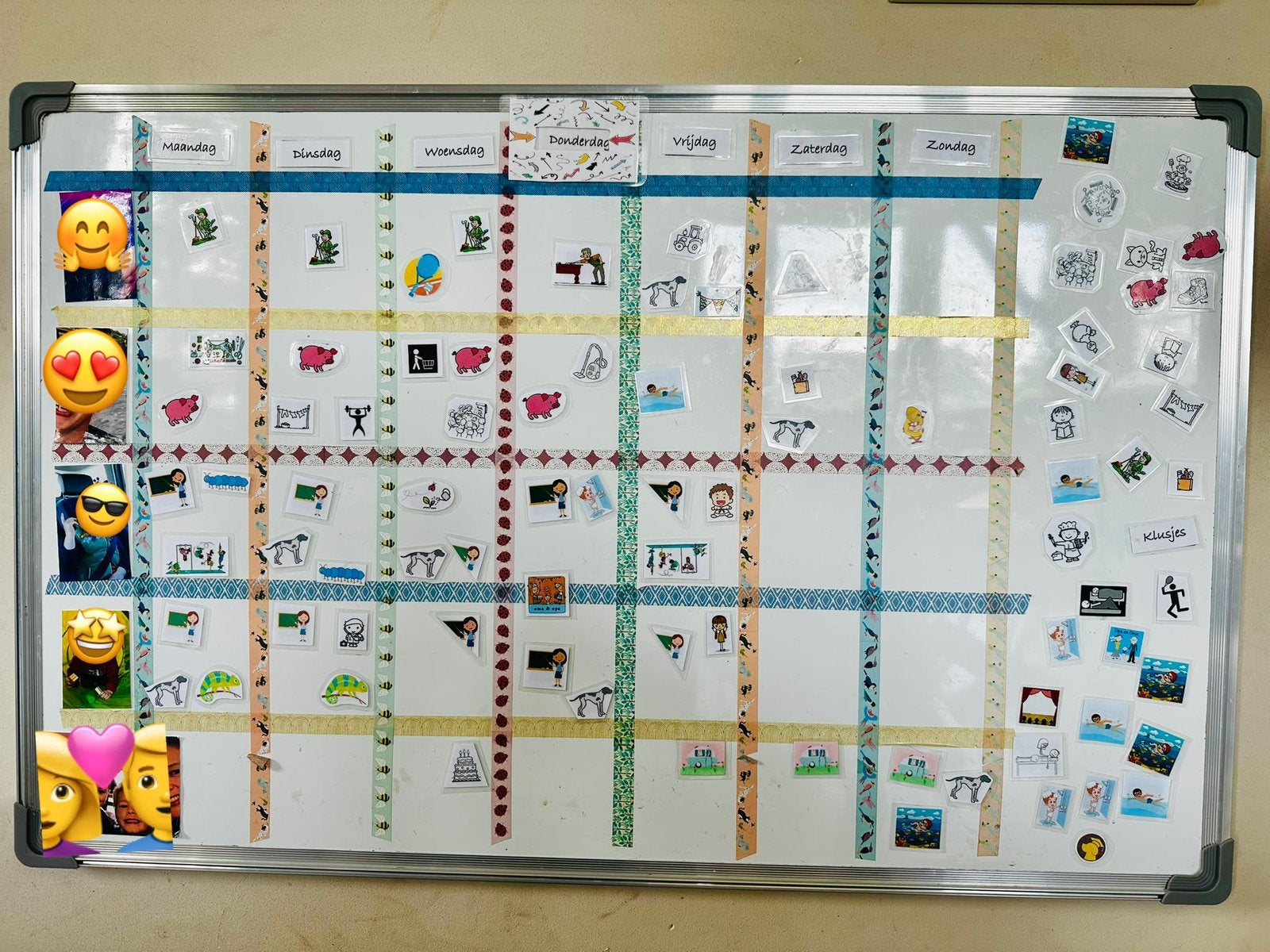 Planbord familieplanner groot magneetbord, Ophalen of Verzenden, Zo goed als nieuw