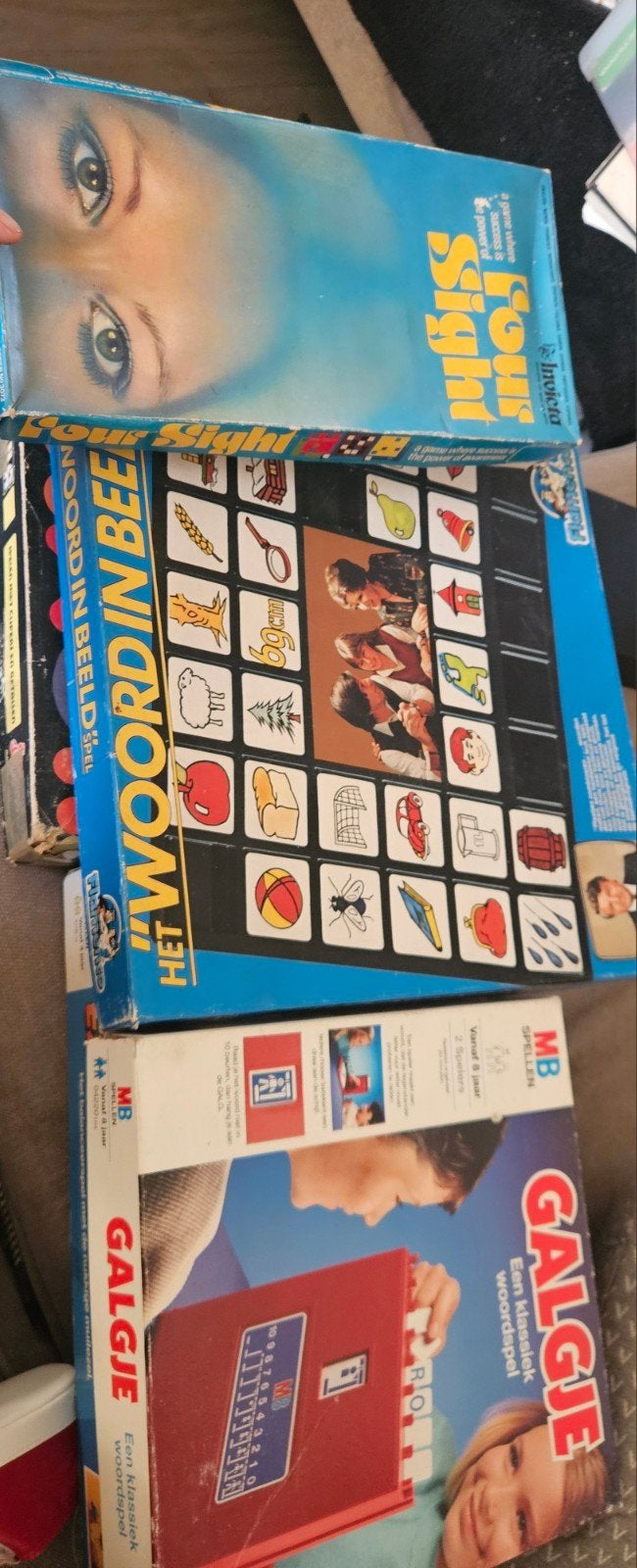 5x Vintage Familie Spellen, Hobby en Vrije tijd, Onbekend, Ophalen of Verzenden, Onbekend, MB Spellen