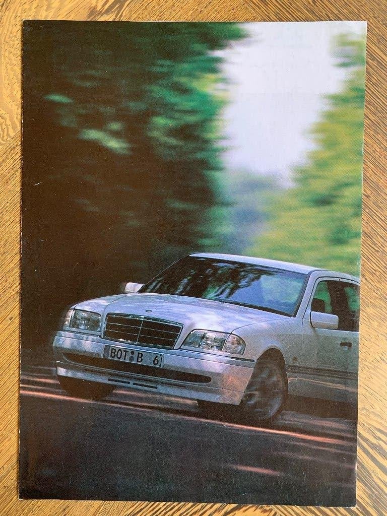 Leaflet Mercedes-Benz Brabus C V8 W202 zgan 1993?, Zo goed als nieuw, Brabus, Mercedes, Ophalen of Verzenden