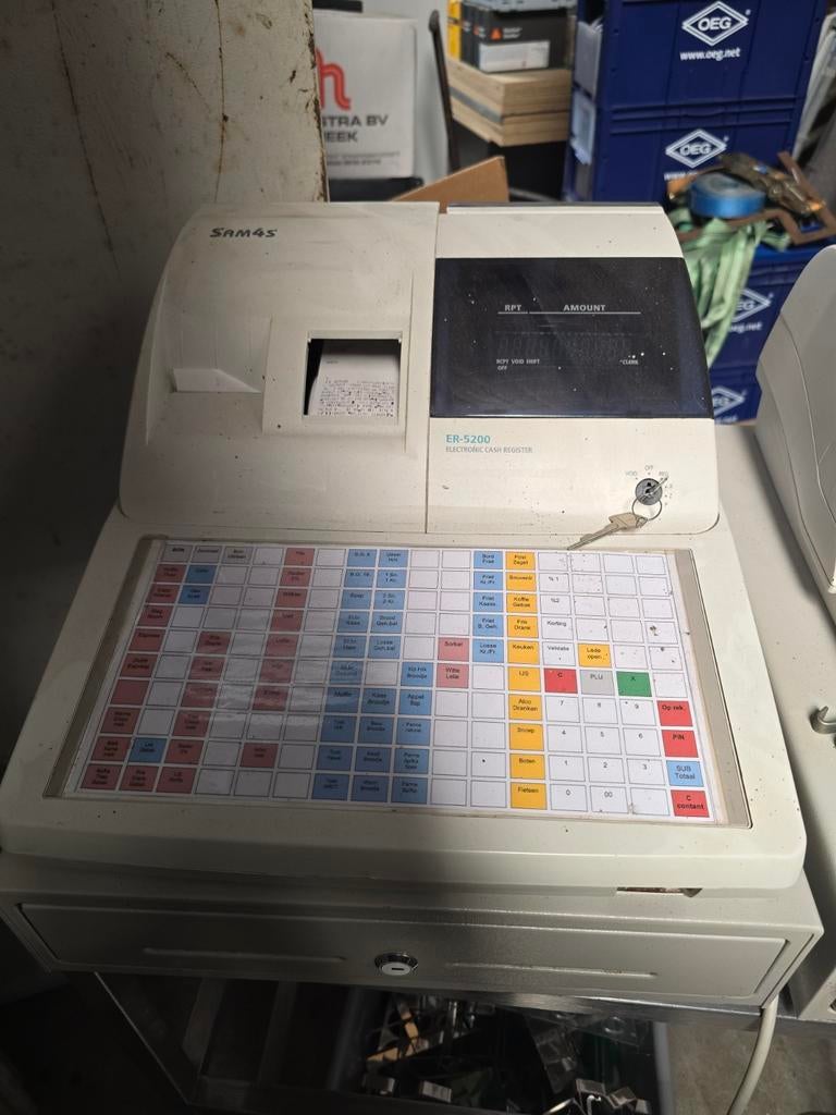 Sam4s ER-5200 Elektronische Kassa, Ophalen