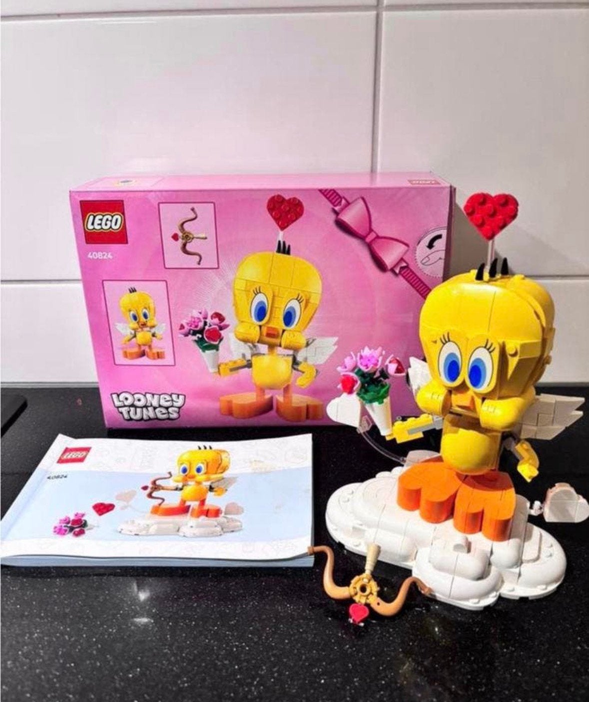 LEGO Looney Tunes 40824 Lieve Tweety (met doosw), Ophalen of Verzenden, Zo goed als nieuw