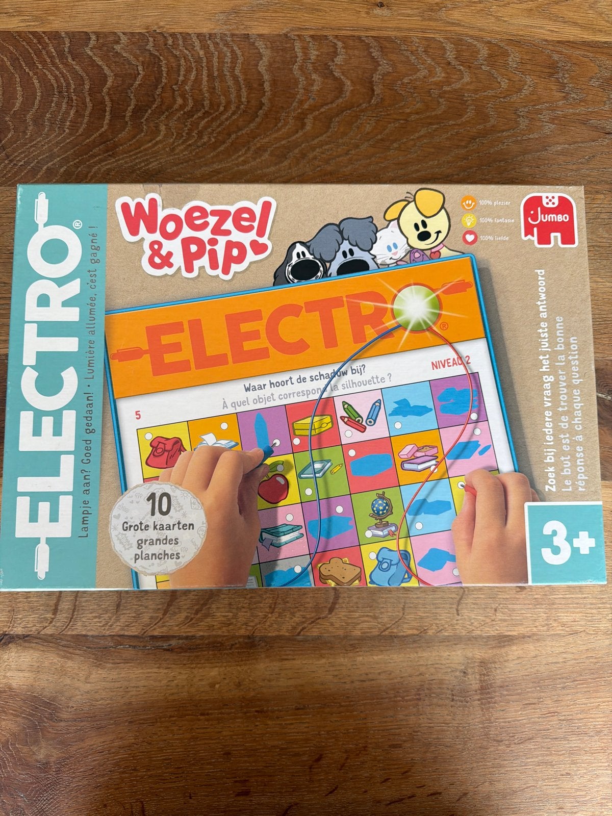 Jumbo Woezel & Pip Electro spel - Nette staat, Ophalen of Verzenden, Zo goed als nieuw, Puzzelen