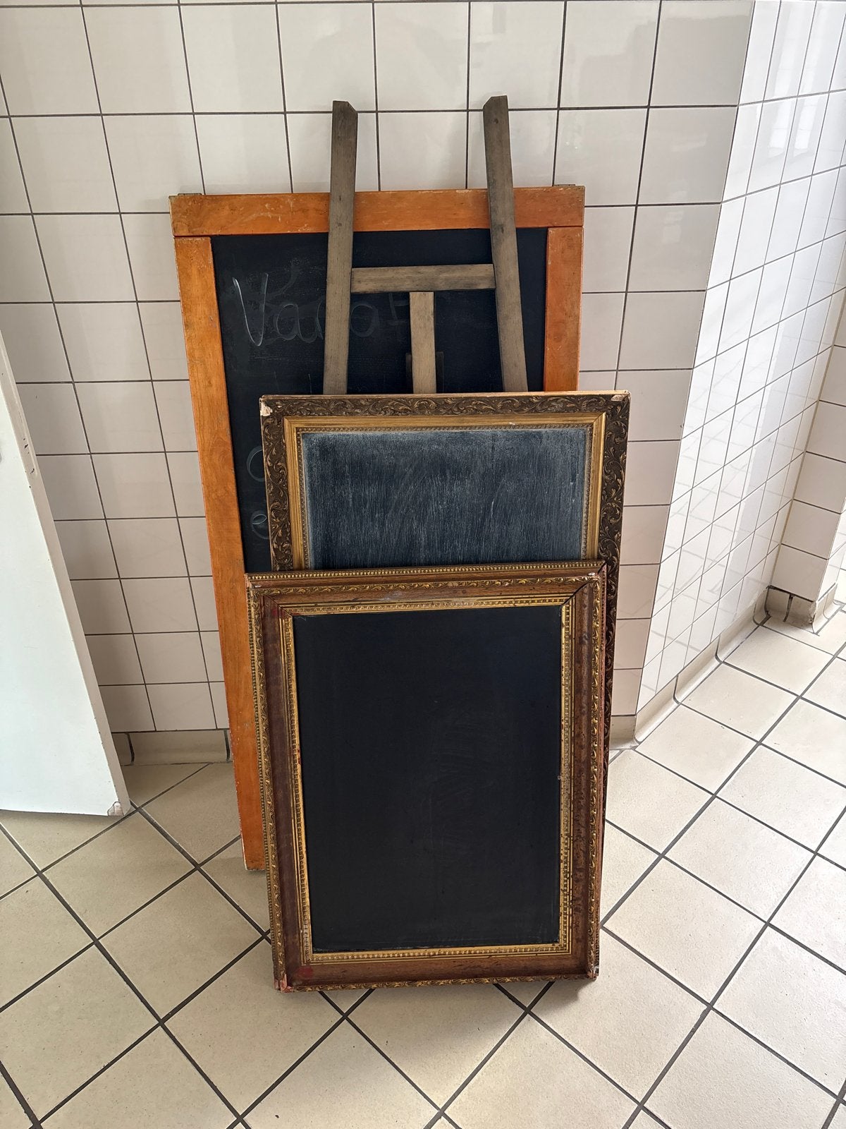 Vintage schoolborden en lijsten, Ophalen, Bruin, Gebruikt, Schilderijlijst