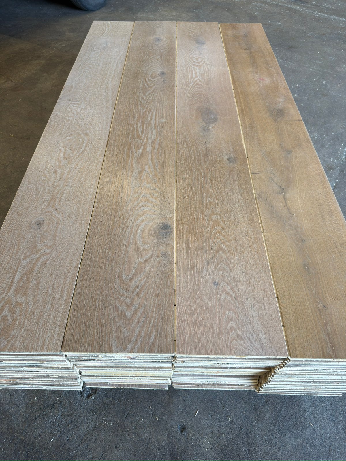 Eiken vloer 37 m2 lamelparket 23,5 cm breed 1,4 cm dik, Ophalen, Gebruikt, Vloerdelen of -planken, 10 m² of meer