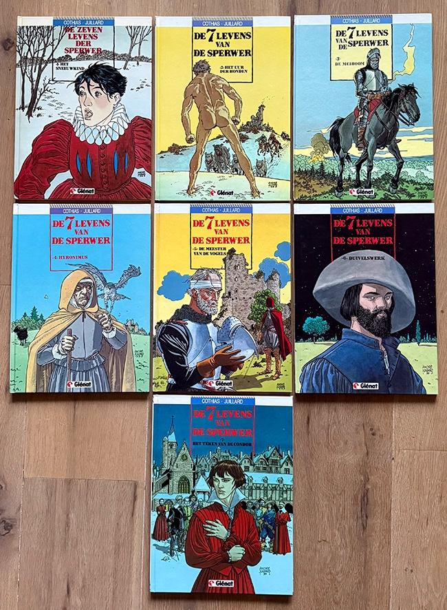 Complete serie De 7 levens van Sperwer - Andre Juillard HC, Andre Juillard, Complete serie of reeks, Nieuw, Ophalen of Verzenden