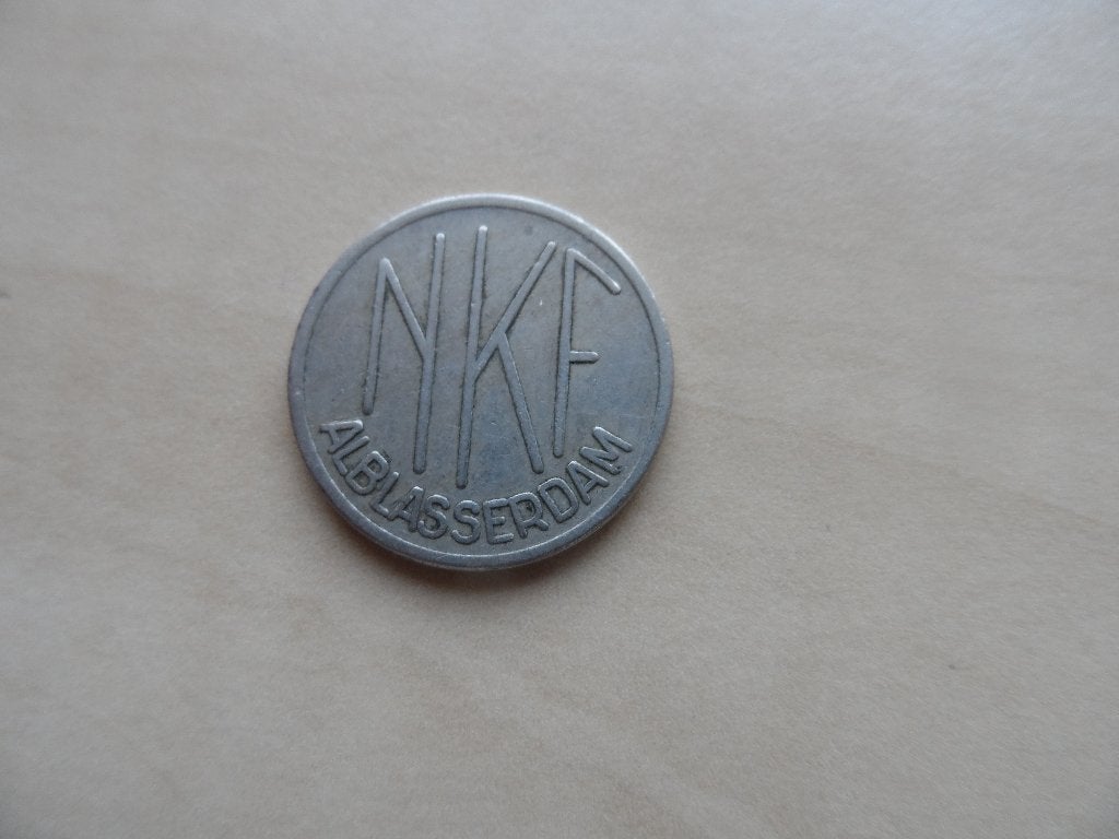 koffie munt kantine penning NKF Alblasserdam, Ophalen of Verzenden, Overige materialen