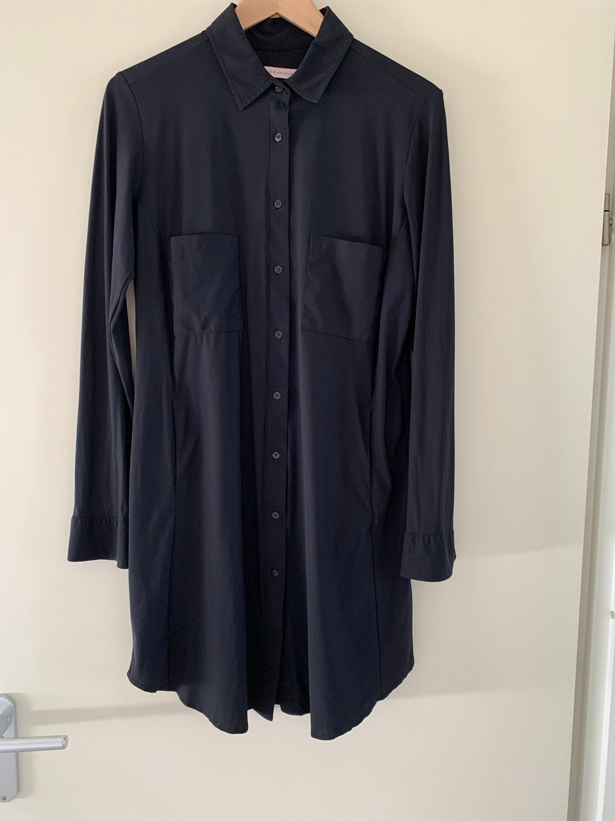 Lange travelstof blouse van Studio Anneloes zwart mt S, Ophalen of Verzenden, Zo goed als nieuw, Maat 36 (S), Zwart