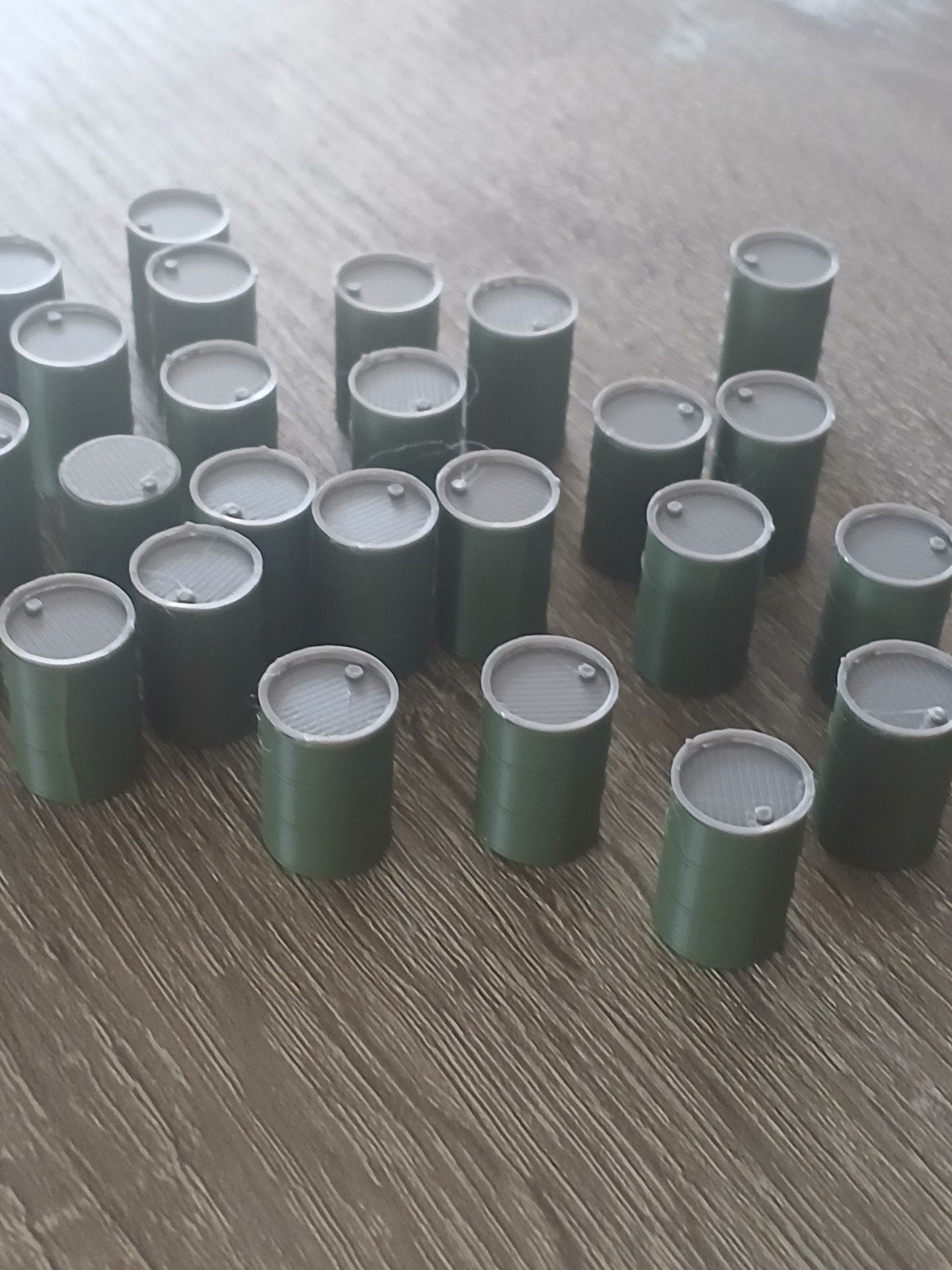 olievaten groen/ grijs per 10  1/50, Hobby en Vrije tijd, Modelauto's | 1:50, Verzenden