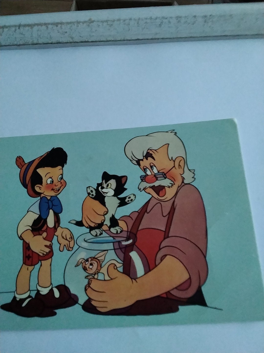 Vintage Disney Pinokkio Ansichtkaart -, Verzamelen, Ophalen of Verzenden, Sterren en Beroemdheden