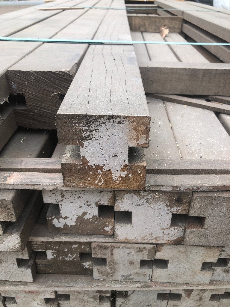 Vlonder liggers gleufpalen massaranduba tuinpalen, Ophalen of Verzenden, Nieuw, Hout