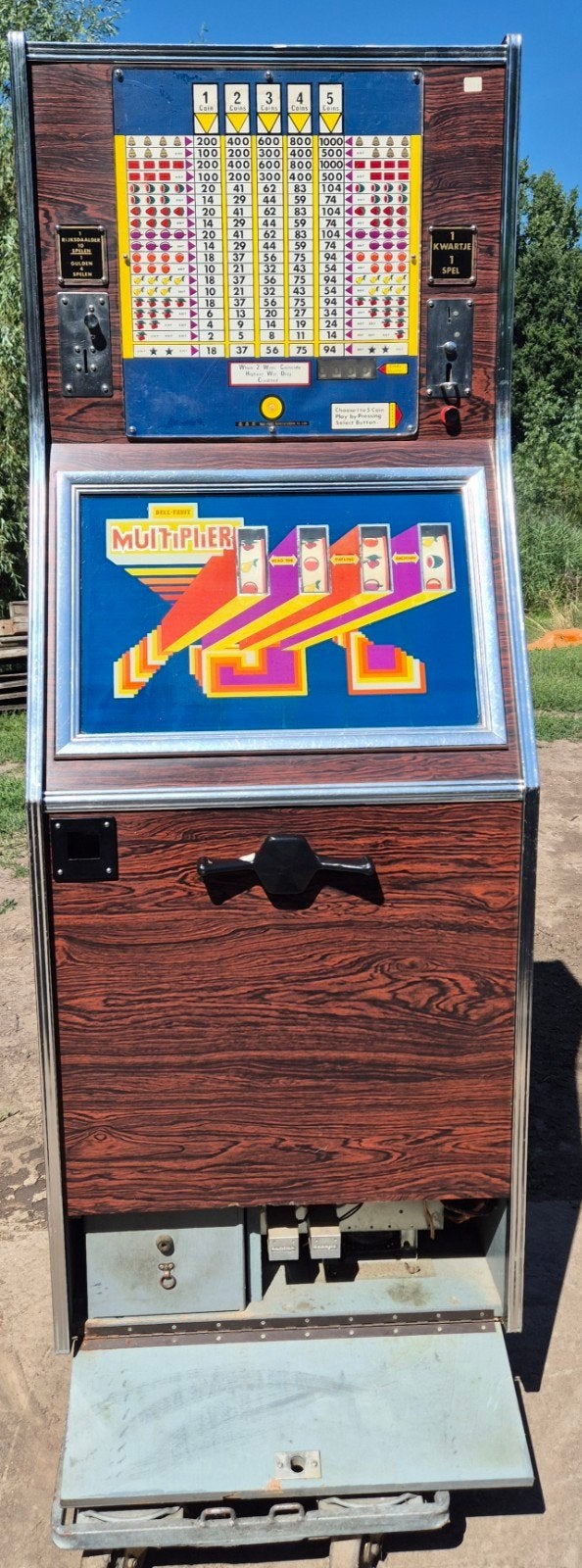 Vintage Bell-Fruit Multiplier fruitautomaat (E22910), Overige munten, Ophalen, Gebruikt
