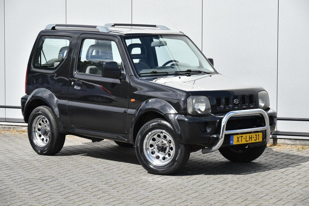 Suzuki Jimny 1.3 JLX 4x4 4wd Automaat Airco Youngtimer, Auto's, 1005 kg, Stof, Zwart, 4 stoelen