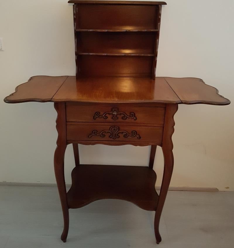 Mahonie biedermeier stomme knecht/buffetkastje, Ophalen