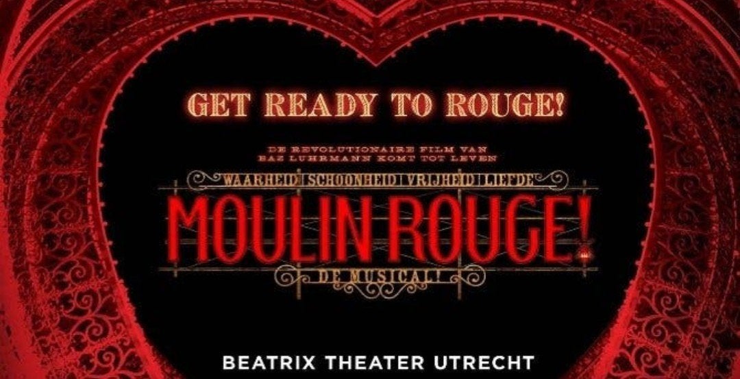 1 kaartje moulin Rouge zaterdag 18 juli 20:OO, Tickets en Kaartjes, Theater | Musical, Eén persoon, Juli