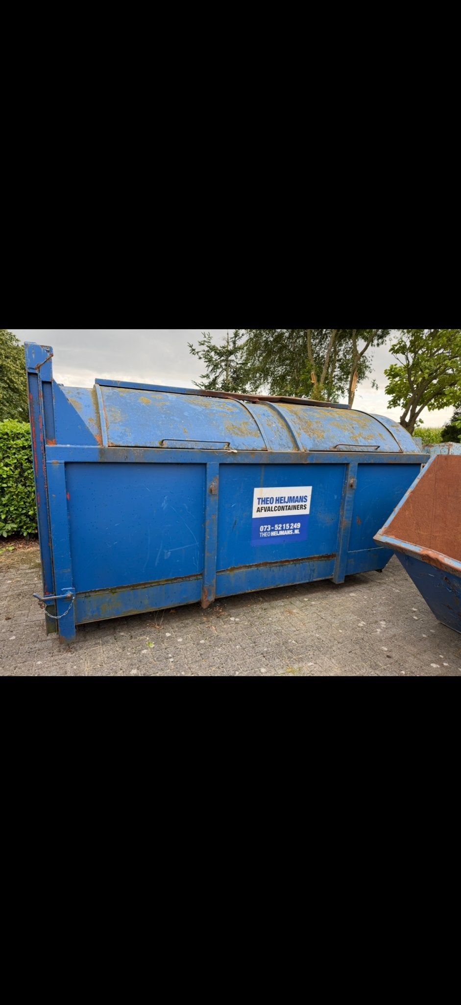 10m3 gesloten portaalcontainer, Ophalen