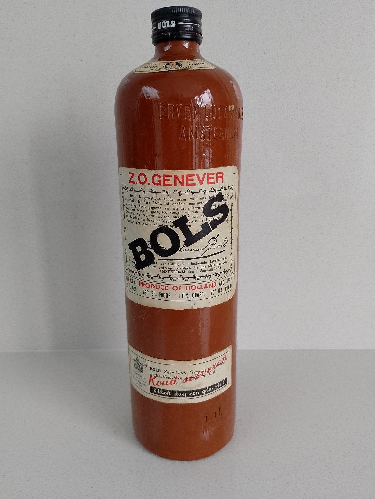 Bols Z.O. Genever : stenen fles, Ophalen, Gebruikt, Verpakking