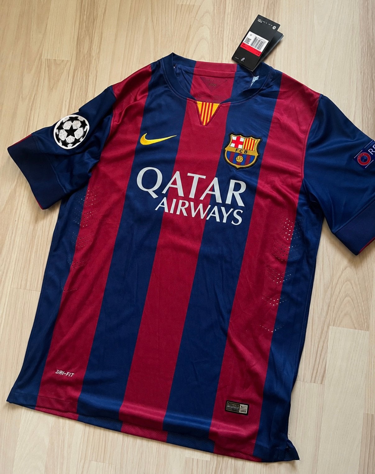 Fc Barcelona Neymar Jr 2014/2015 thuisshirt CL retro, Verzenden, Nieuw, Shirt