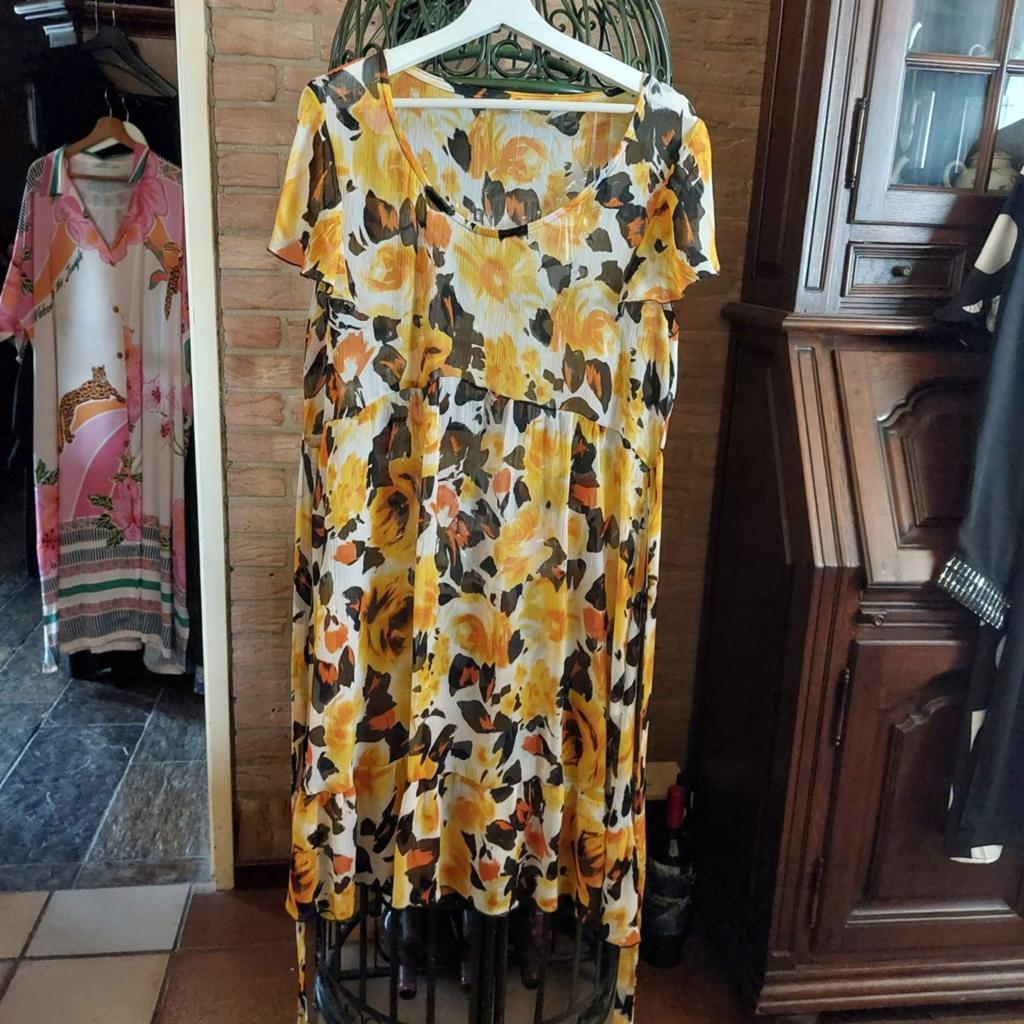 Jurk/Tuniek van het merk Ophilia.  Maat 2 (44/46), Verzenden, Geel, Maat 46/48 (XL) of groter, Zo goed als nieuw