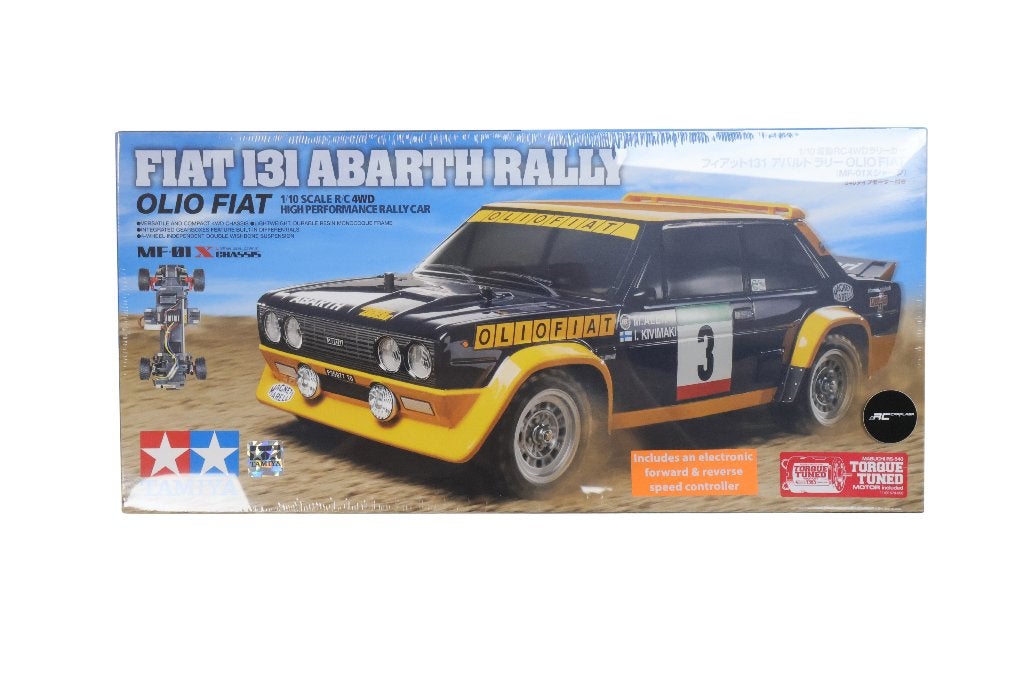 Tamiya 58723 1/10 R/C Fiat 131 Abarth Rally Olio Fiat MF-01X