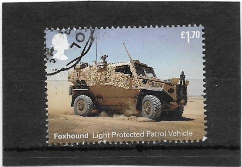 Engeland 2021 British Army Vehicles £1.70 uit m/sheet, Verzenden, Gestempeld