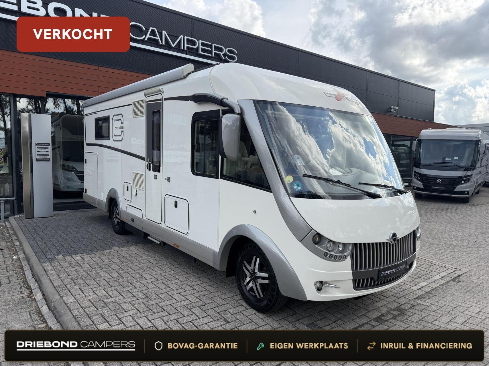 Carthago Chic C-LINE I 5.0 QB Queensbed Hefbed EP-Level Zonn, Caravans en Kamperen, Campers, 7 tot 8 meter, Bedrijf, 7 tot 8 meter