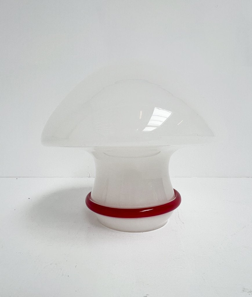 Muranoglazen mushroom tafellamp van De Majo, 1970's, Gebruikt, E14 (klein), Ophalen of Verzenden, Glas