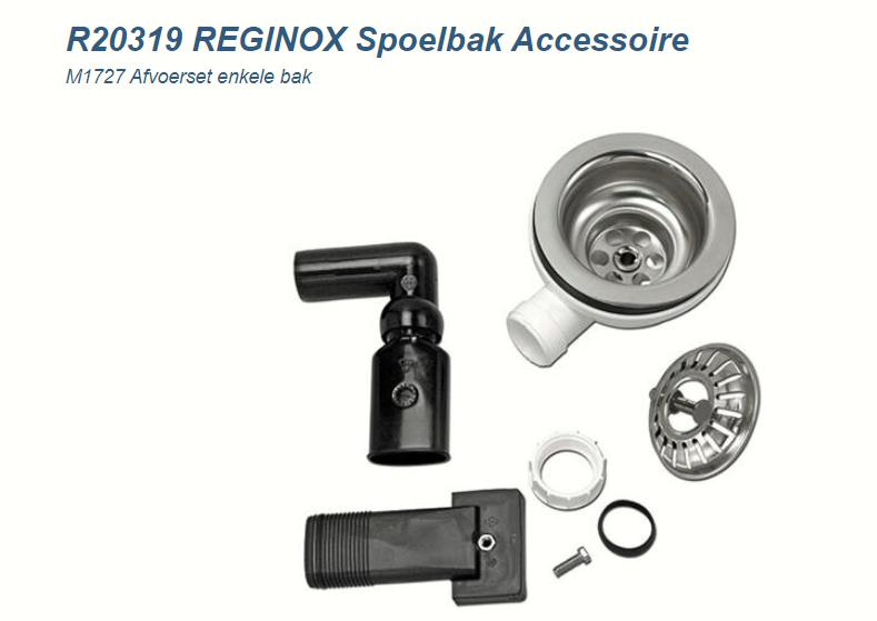 KORFPLUGSET M1727 AFVOERSET ,OKG M1727 REGINOX, Doe-het-zelf en Verbouw, Ophalen, Nieuw