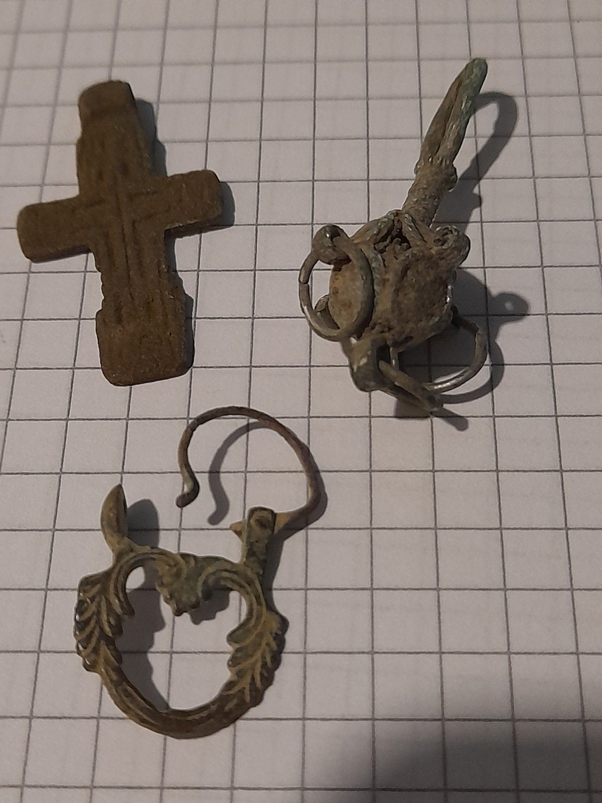 3 Antieke Bronzen Sieraden uit Nederland, Sieraden, Tassen en Uiterlijk, Verzenden, Brons, Overige typen