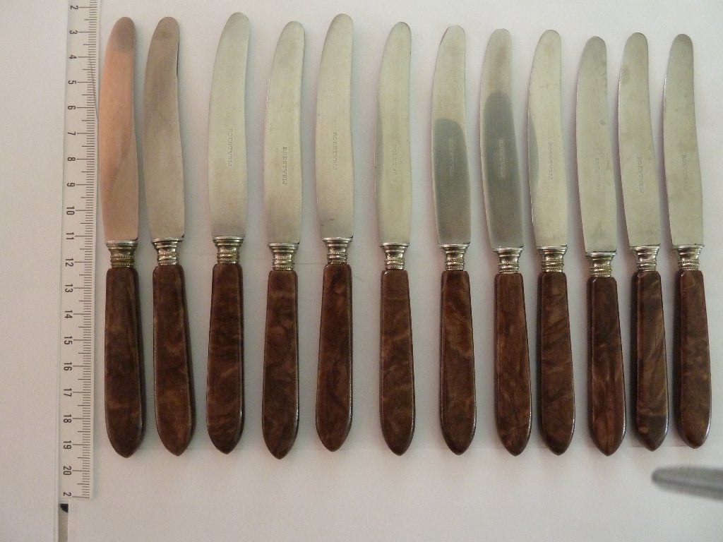 12 Prachtige vintage botermessen - Solingen kwalieit, Antiek en Kunst, Ophalen of Verzenden