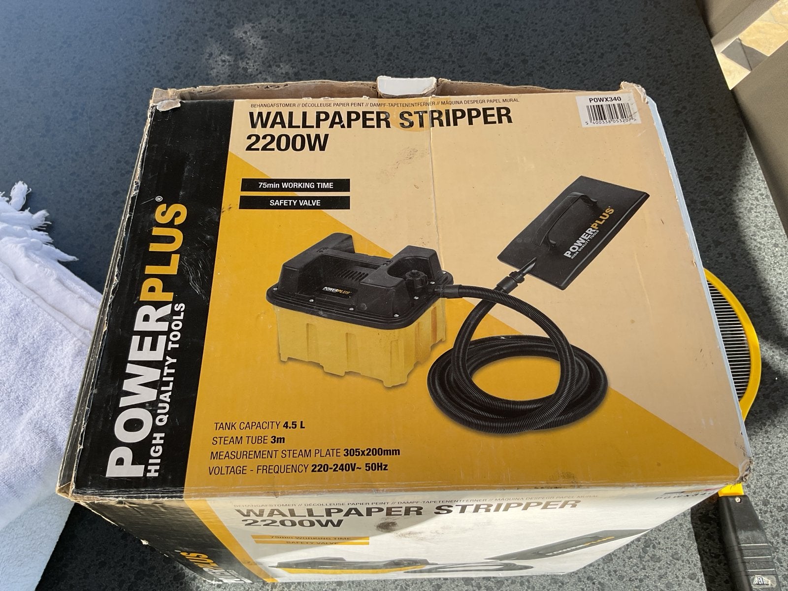 PowerPlus Behangafstomer 2200W - Efficiënt Behang Verwijdere, Ophalen, Zo goed als nieuw