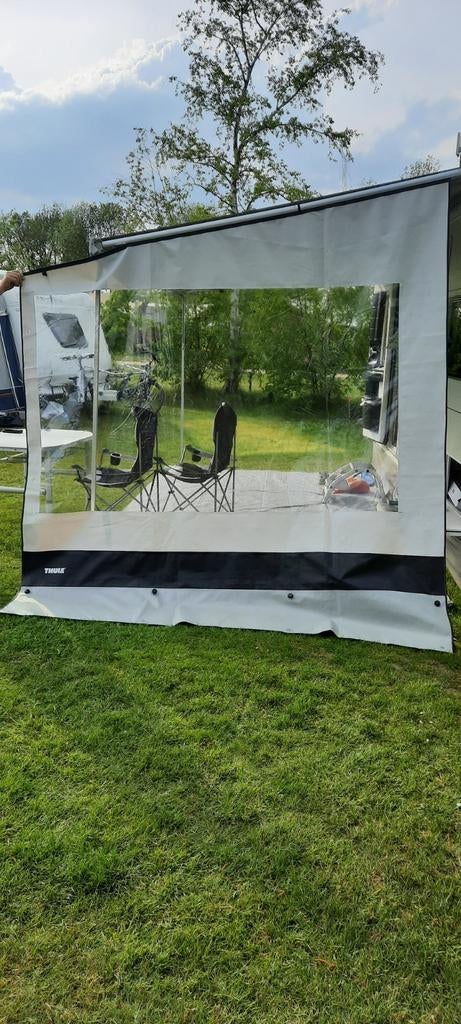 2x Thule Rainblocker/Zijwand, Caravans en Kamperen, Ophalen, Zo goed als nieuw