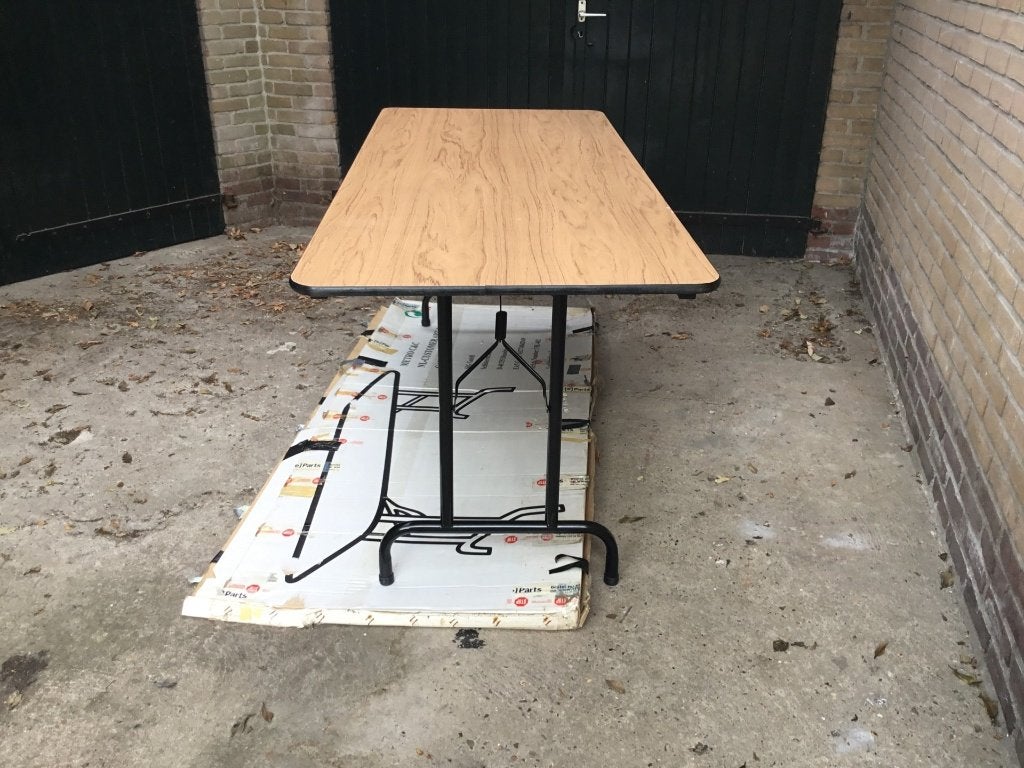 Opklapbare tafel, Ophalen, Op- en inklapbaar, 50 tot 100 cm, Zo goed als nieuw