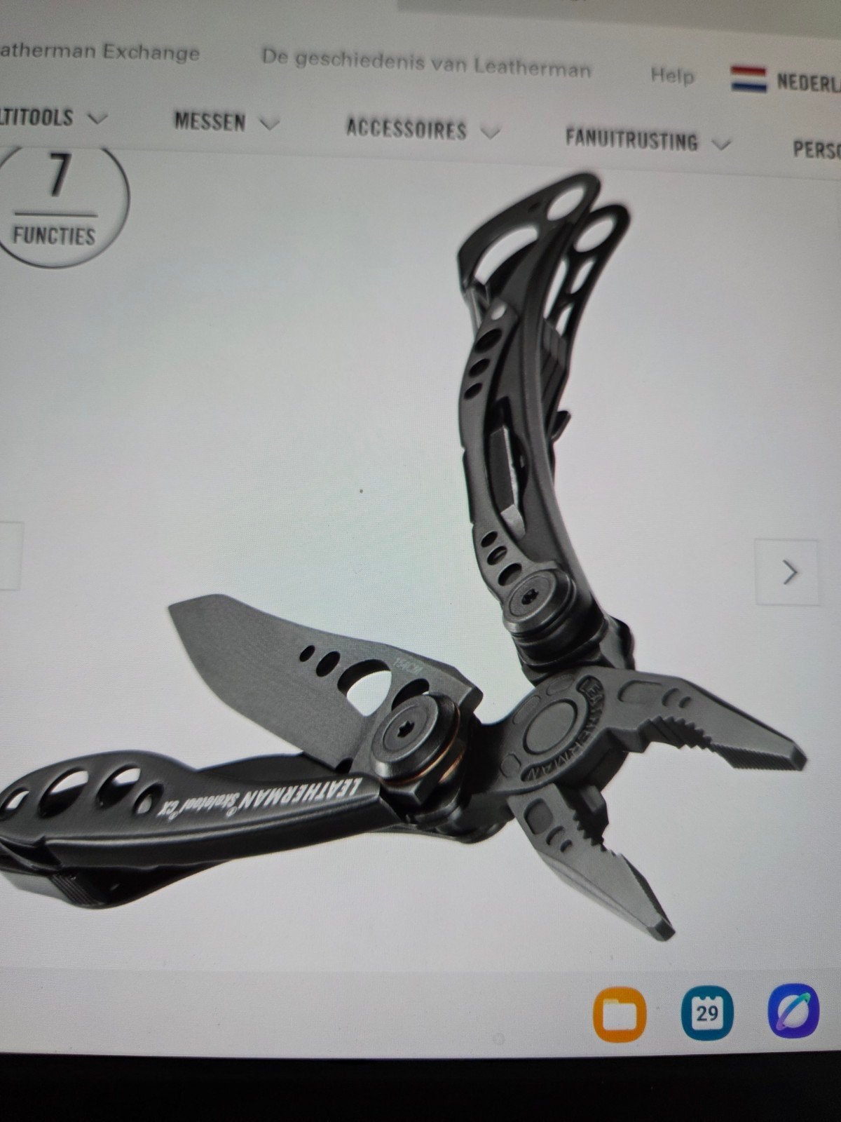 Leatherman Skeletool CX Zwart Multitool - Nieuw, Ophalen of Verzenden, Nieuw, Multitool, Overige merken