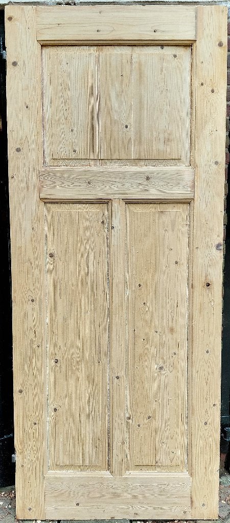 Oude grenen paneeldeur, Doe-het-zelf en Verbouw, Ophalen, Gebruikt, 80 tot 100 cm, Binnendeur