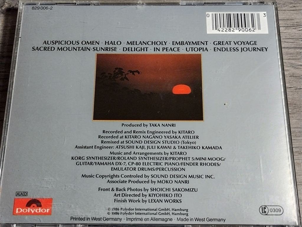 Kitaro ‎- Towards The West, Ophalen of Verzenden, Zo goed als nieuw