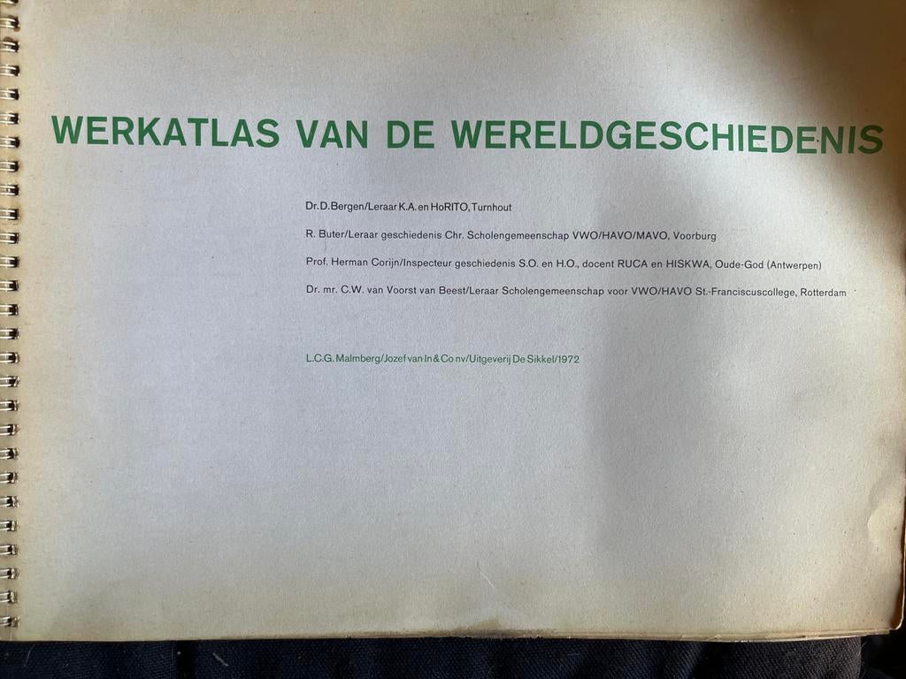 Werkatlas van de Wereldgeschiedenis - 1972, Boeken, Ophalen of Verzenden, 20e eeuw of later, Gelezen