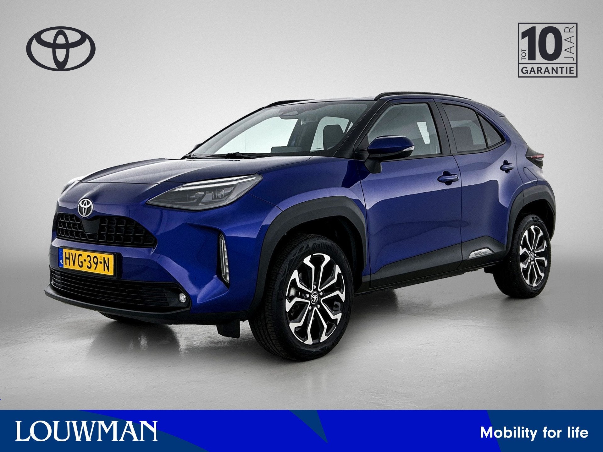 Toyota Yaris Cross 1.5 Hybrid 115 Dynamic (bj 2025), 12 maanden, Stof, Gebruikt, Blauw