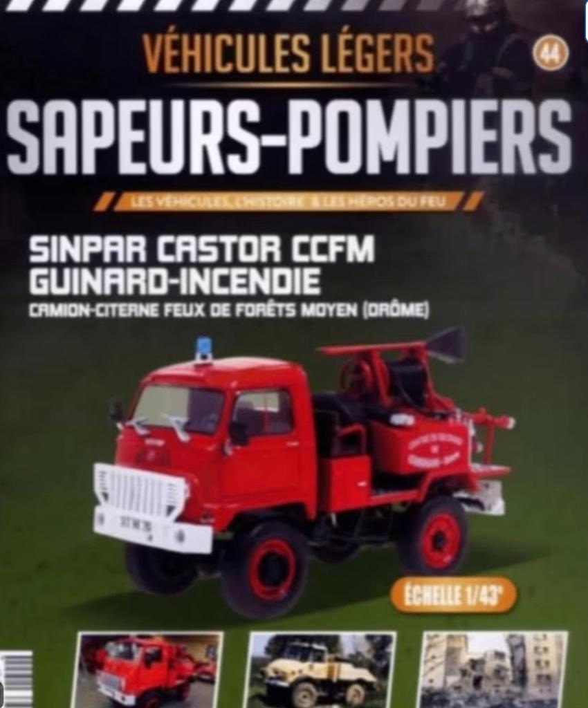 Sinpar Castor CCFM Guinard-Incendie Brandweer 1/43 # 44, Verzenden, Nieuw, Bus of Vrachtwagen, Overige merken