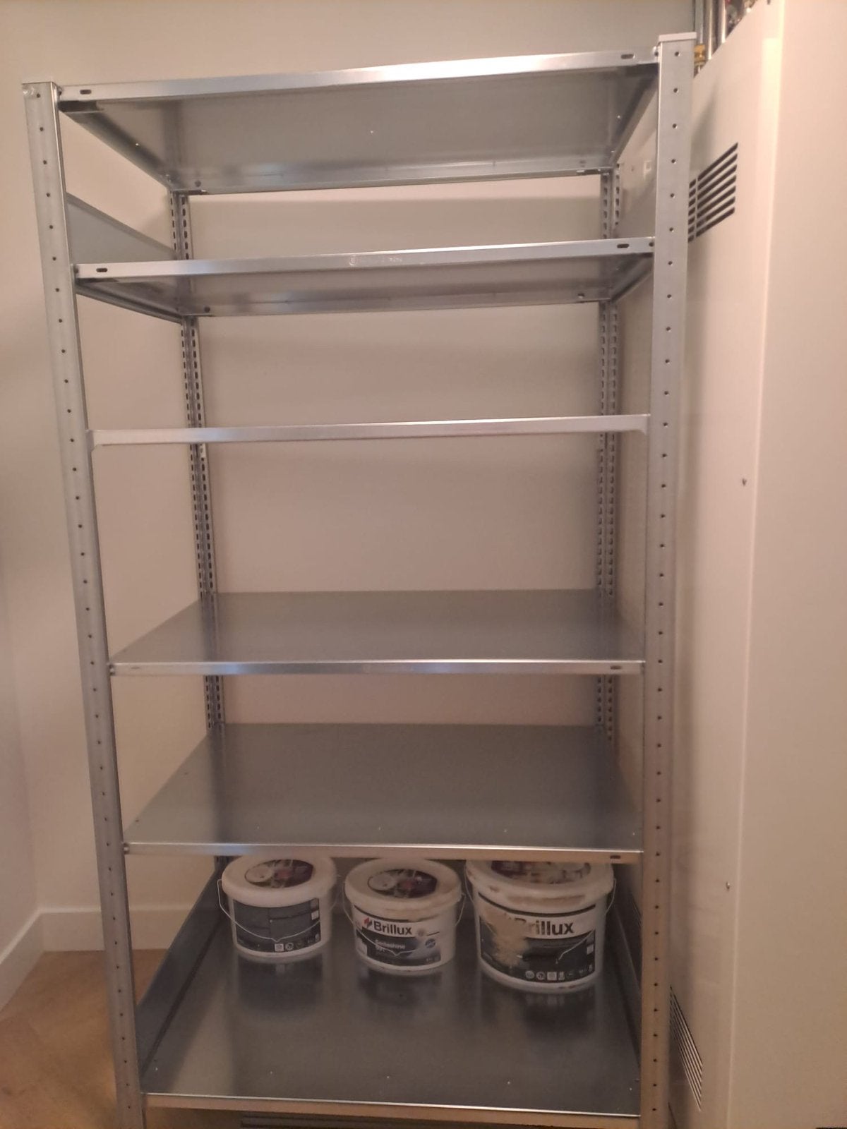 Schulte stellingkast 150kg per plank, Ophalen, Nieuw