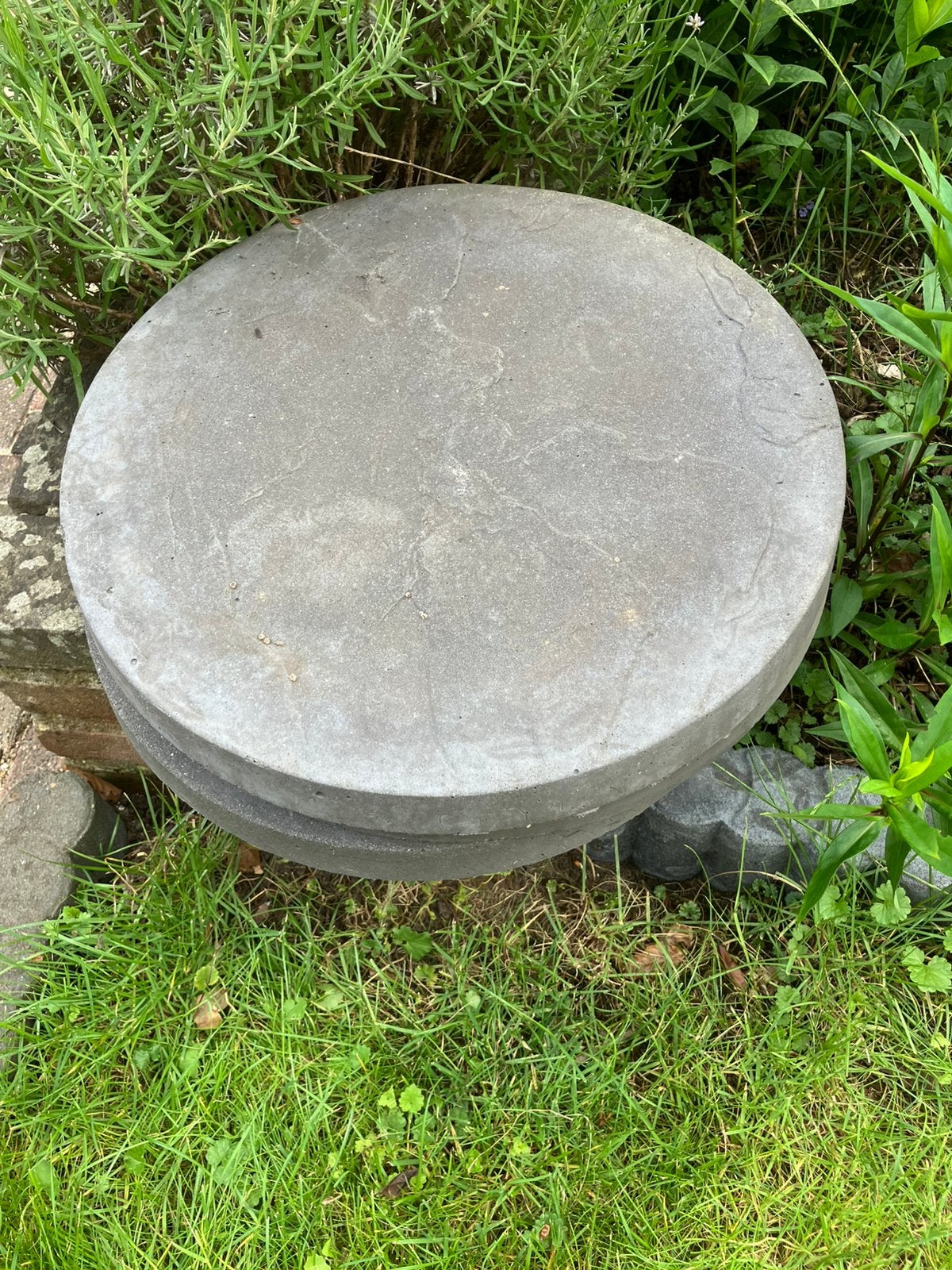 Ronde betontegels 45cm, Tuin en Terras, Tegels en Klinkers, Ophalen, Zo goed als nieuw, Beton, Terrastegels