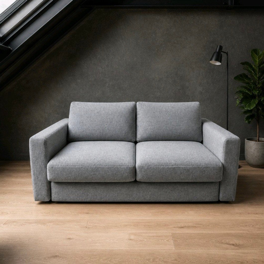 IKEA VIMLE 2-zits slaapbank – Gunnared Middengrijs (Zgan!), Ophalen, Tweepersoons, 140 cm, Zo goed als nieuw