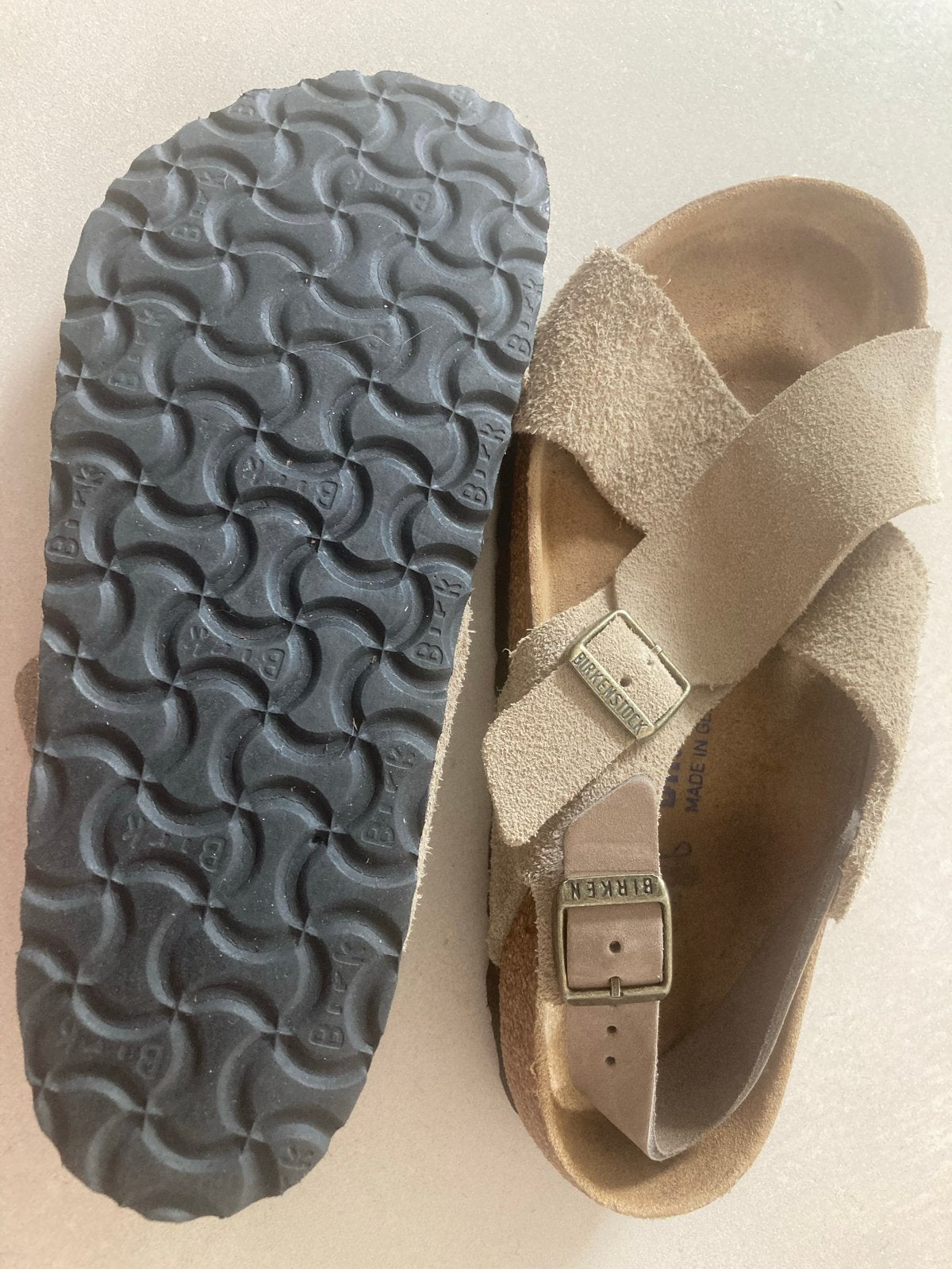 Birkenstock beige sandalen mt 37, zo goed als nieuw, Kleding | Dames, Schoenen, Ophalen of Verzenden, Zo goed als nieuw, Beige