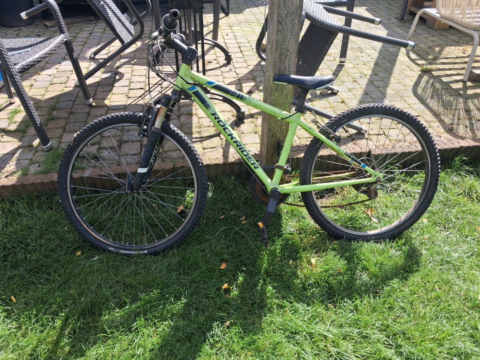 rockrider mountenbike (groen), Minder dan 10 versnellingen, Gebruikt, 26 inch, Velgrem