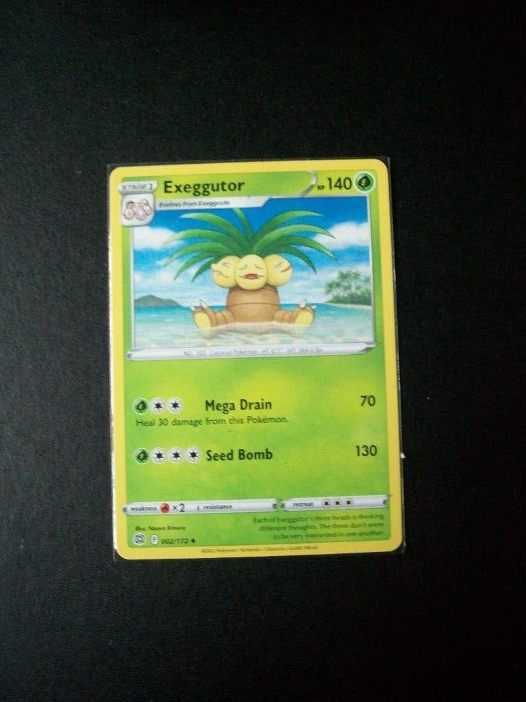 4807. nieuwe pokemonkaart EXEGGUTOR HP 140 (002/172), Verzenden, Nieuw, Losse kaart, Foil