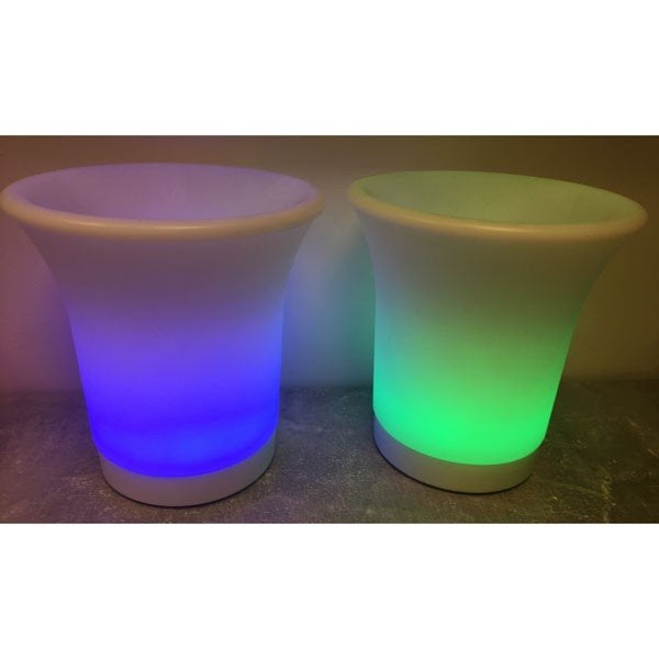 Set van 2 LED sfeerlampen van kunststof, Kunststof, Overige merken, Meerkleurig, Nieuw