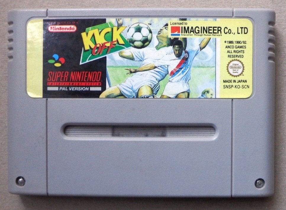 Kick Off voor de Europese Super Nintendo, Gebruikt, 2 spelers, Ophalen of Verzenden, Vanaf 3 jaar