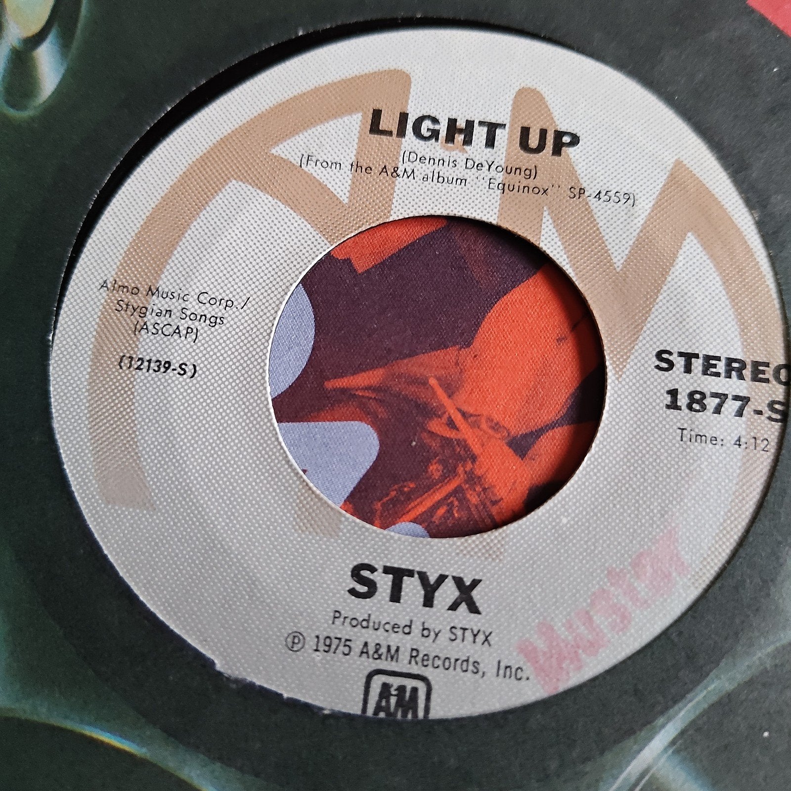 Styx - Light Up / Mademoiselle 7 inch vinyl single, Gebruikt, 7 inch, Ophalen of Verzenden, EP