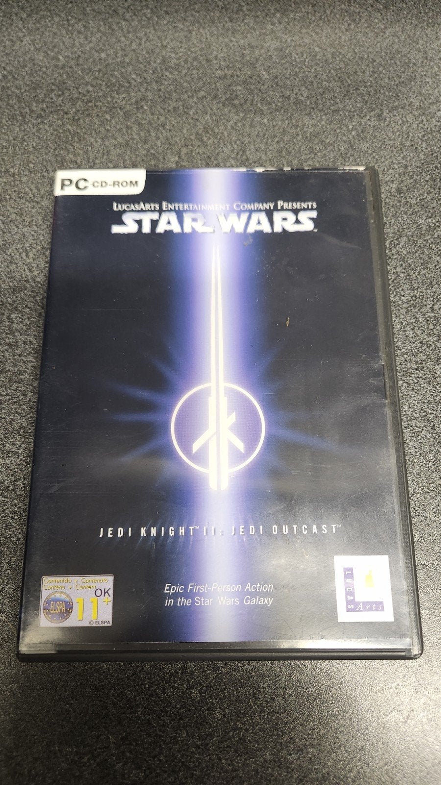Star Wars Jedi Knight II: Jedi Outcast PC CD-ROM, Avontuur en Actie, Online, Gebruikt, 1 speler