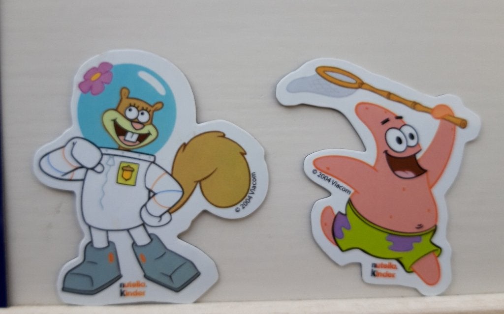 7 Koelkastmagneten: Spongebob, Nemo, Incredibles, Super Kwie, Diverse (Kinder, Blue Band), Overige supermarkten, Onbekend, Ophalen of Verzenden