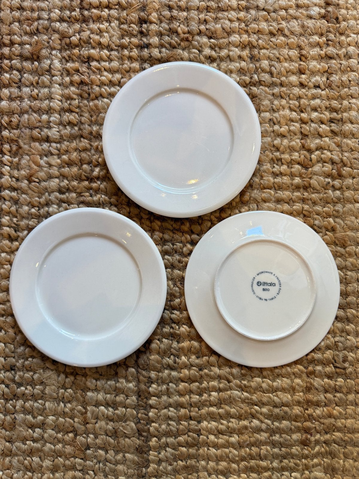 Iittala Ego schotels - 3 stuks - wit porselein, Ophalen of Verzenden, Zo goed als nieuw, Modern, Kop(pen) en/of Schotel(s)